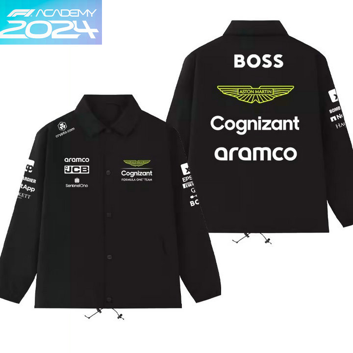 2024 Veste Boss Aston Martin Aramco Cognizant F1 Team Surchemise Hiver Homme
